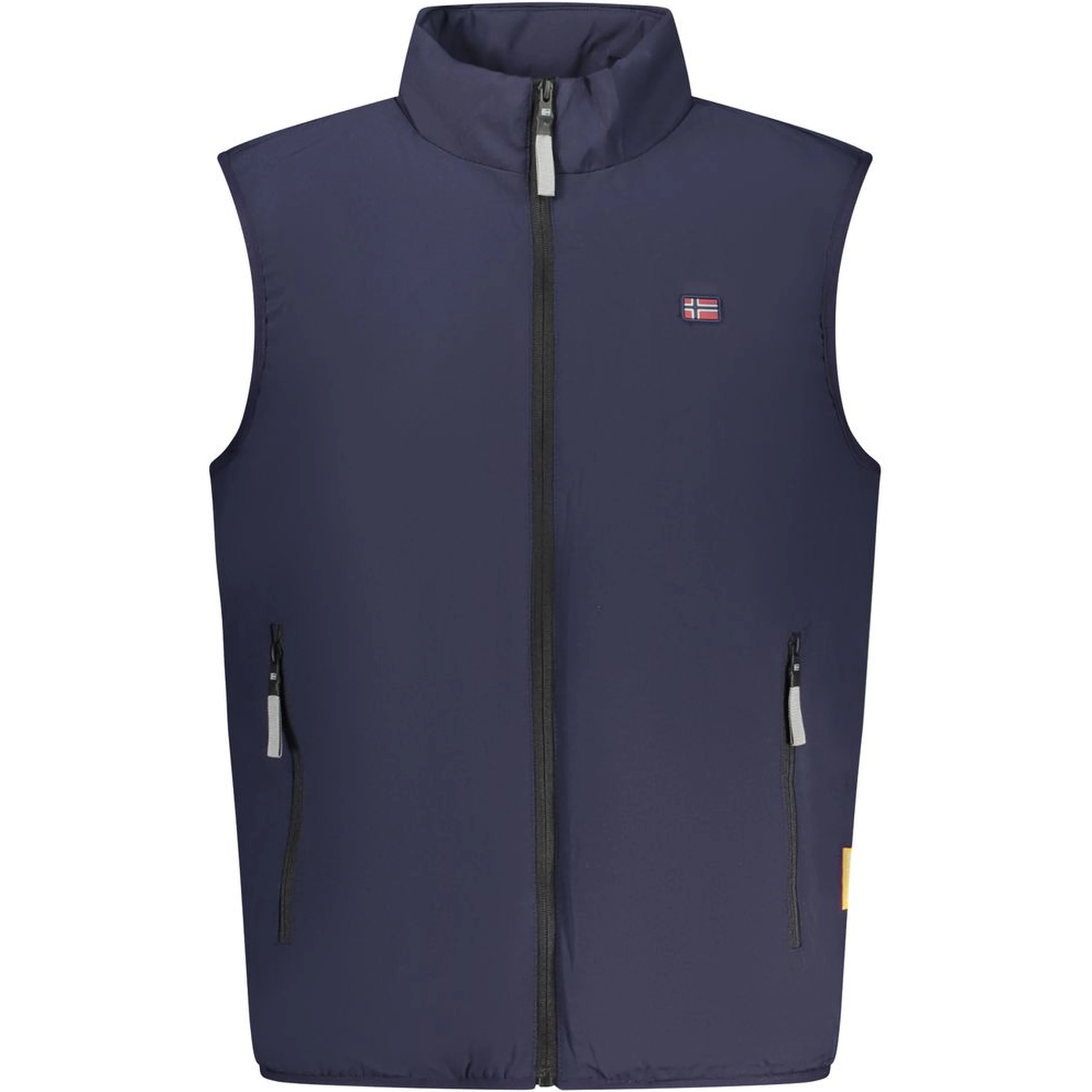 Blue Polyester Men Jacket