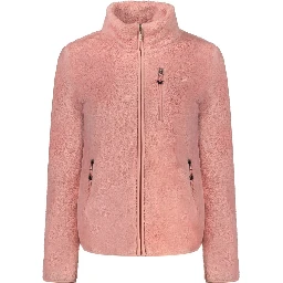 Pink Polyester Women Sweater