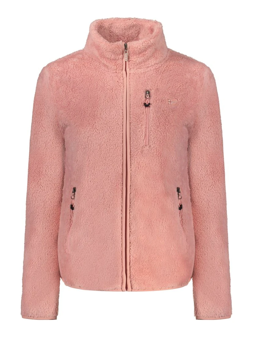 Pink Polyester Women Sweater