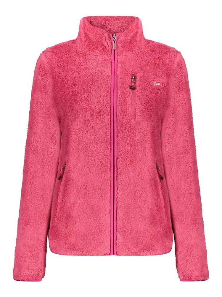 Pink Polyester Women Sweater