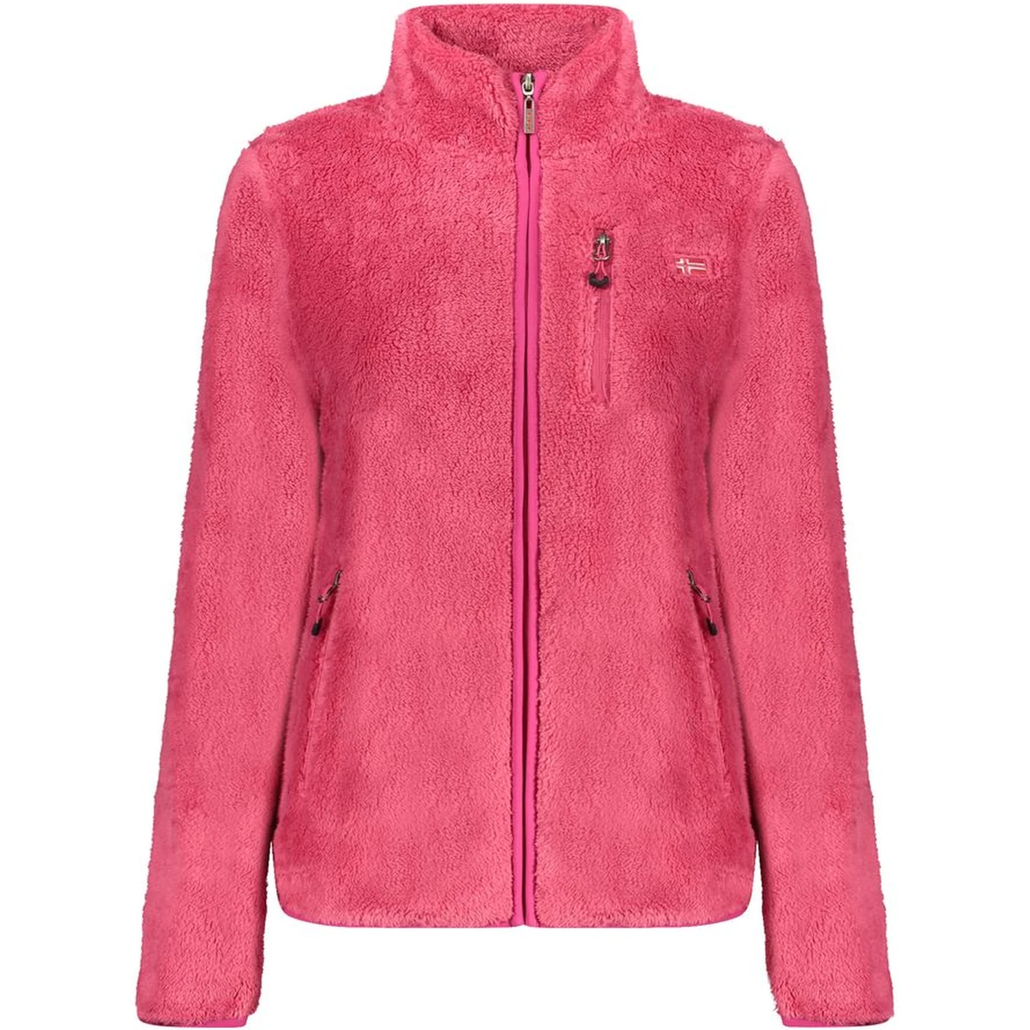 Pink Polyester Women Sweater