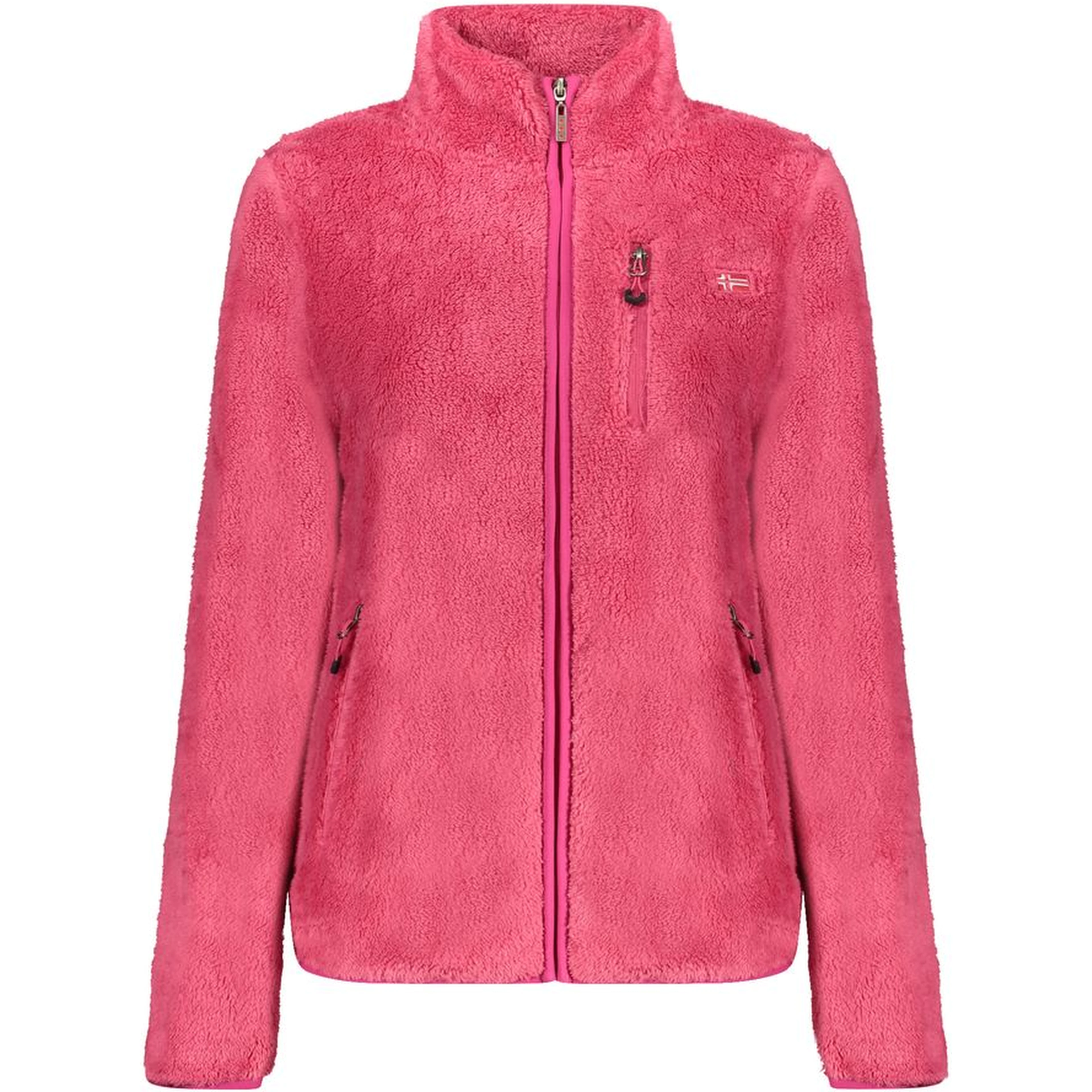 Pink Polyester Women Sweater