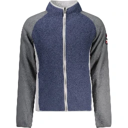 Blue Polyester Men Sweater