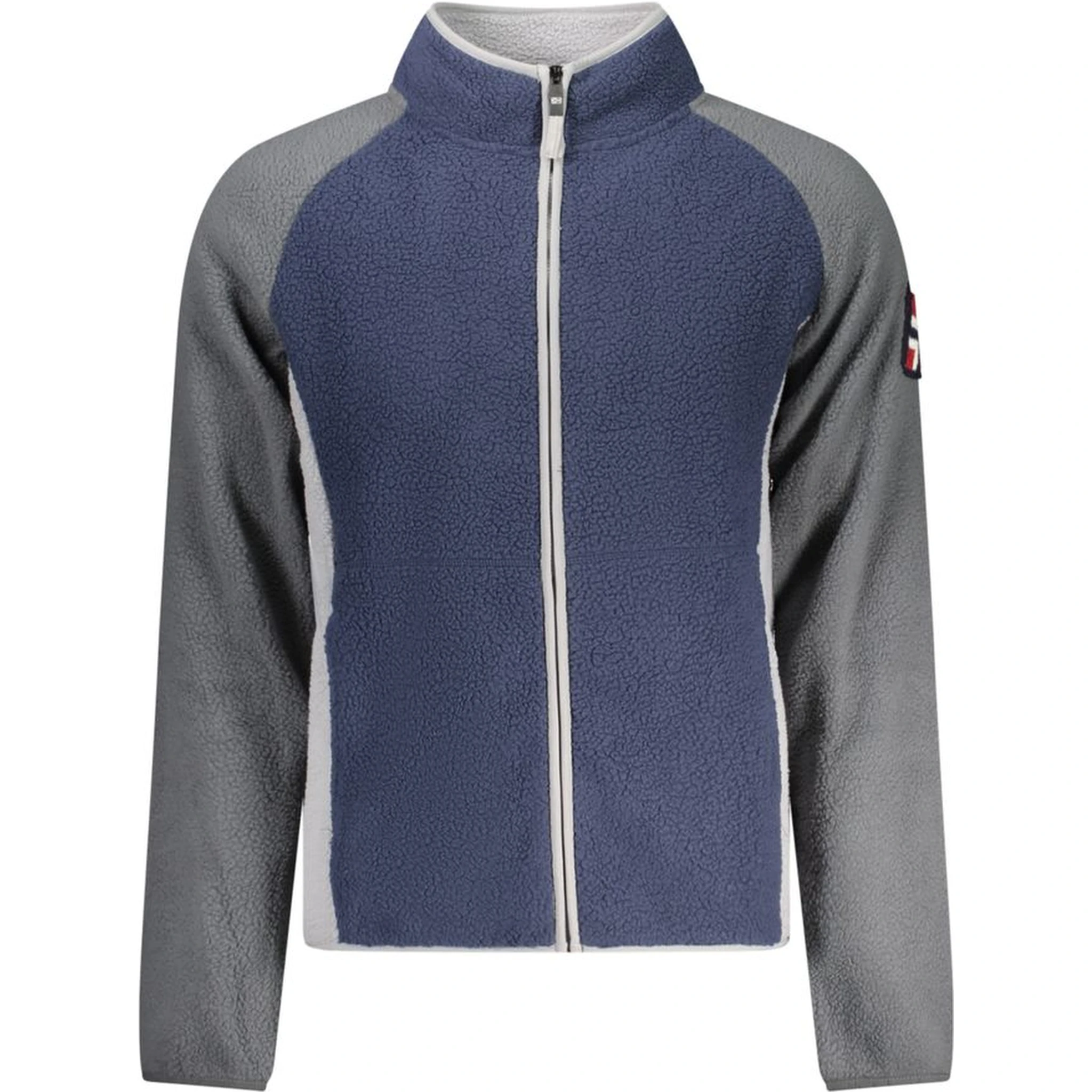 Blue Polyester Men Sweater