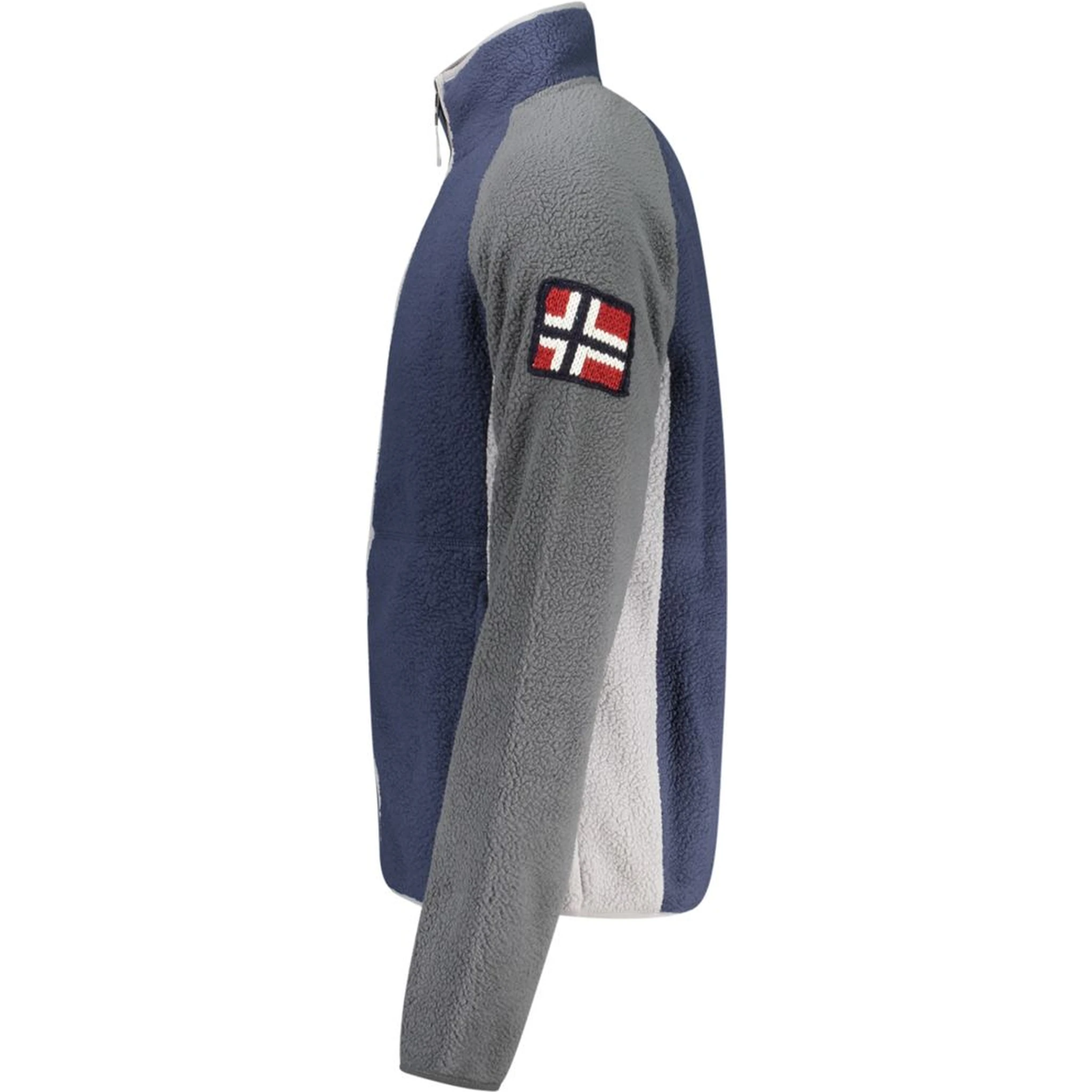 Blue Polyester Men Sweater