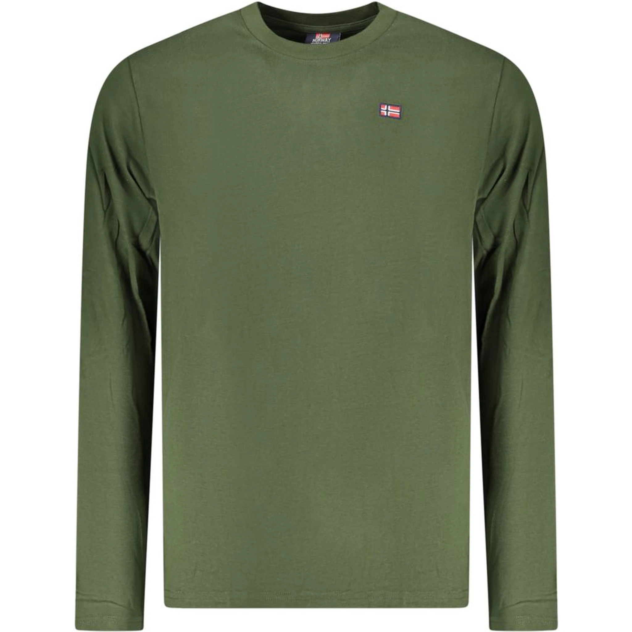 Green Cotton Men T-Shirt
