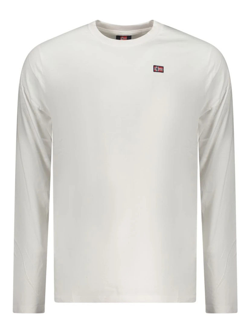 White Cotton Men T-Shirt