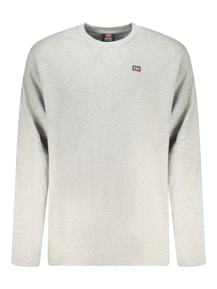 Gray Cotton Men T-Shirt