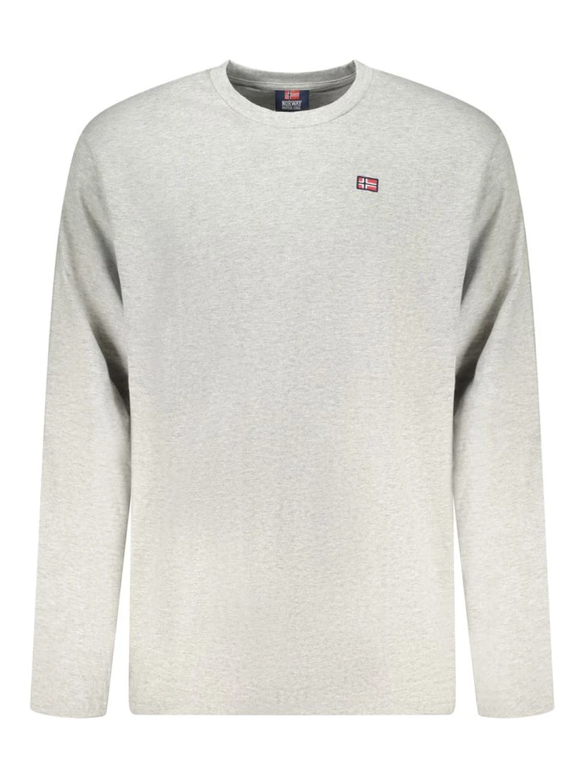 Gray Cotton Men T-Shirt