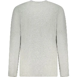 Gray Cotton Men T-Shirt