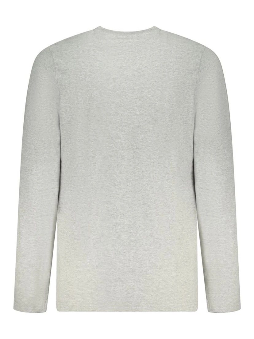 Gray Cotton Men T-Shirt