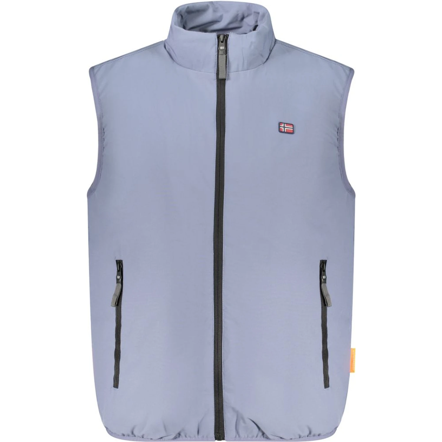 Blue Polyester Men Jacket