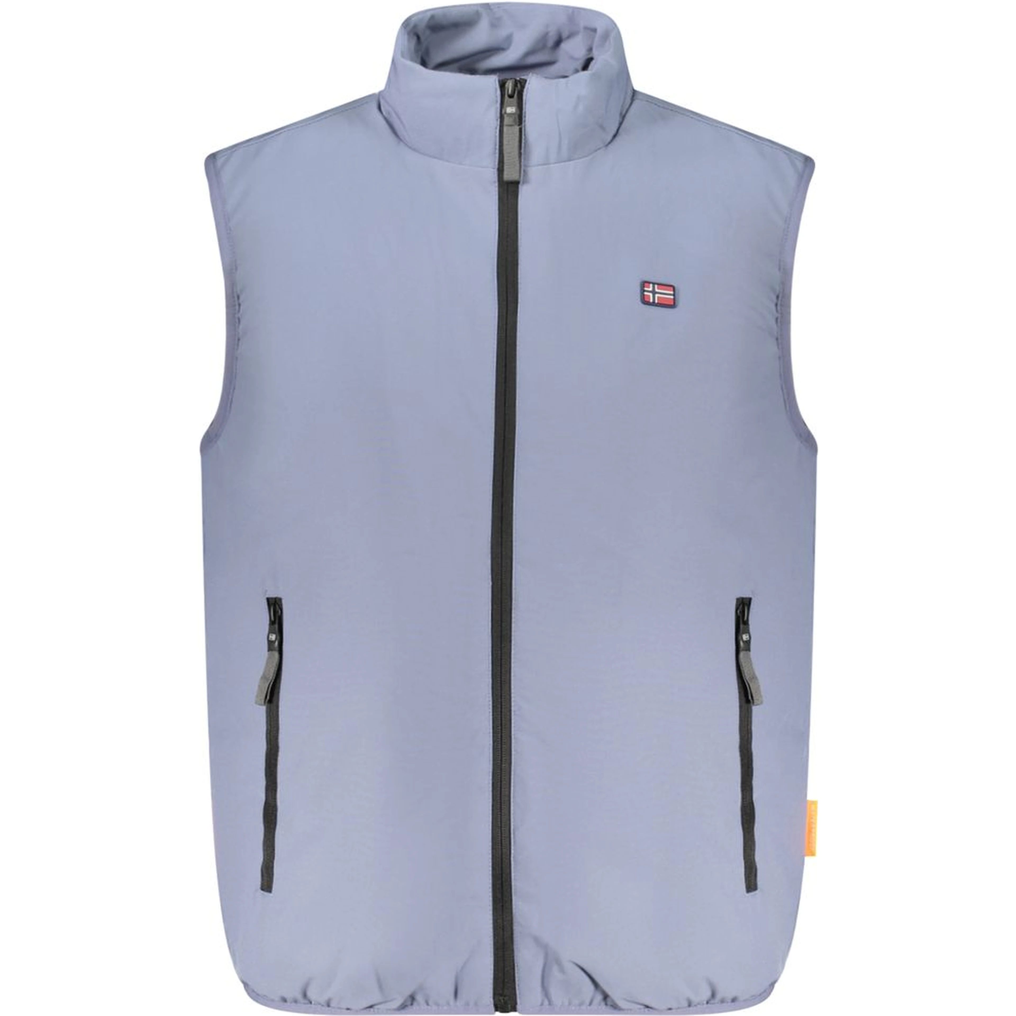 Blue Polyester Men Jacket