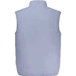 Blue Polyester Men Jacket