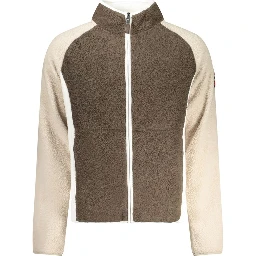 Brown Polyester Men Sweater