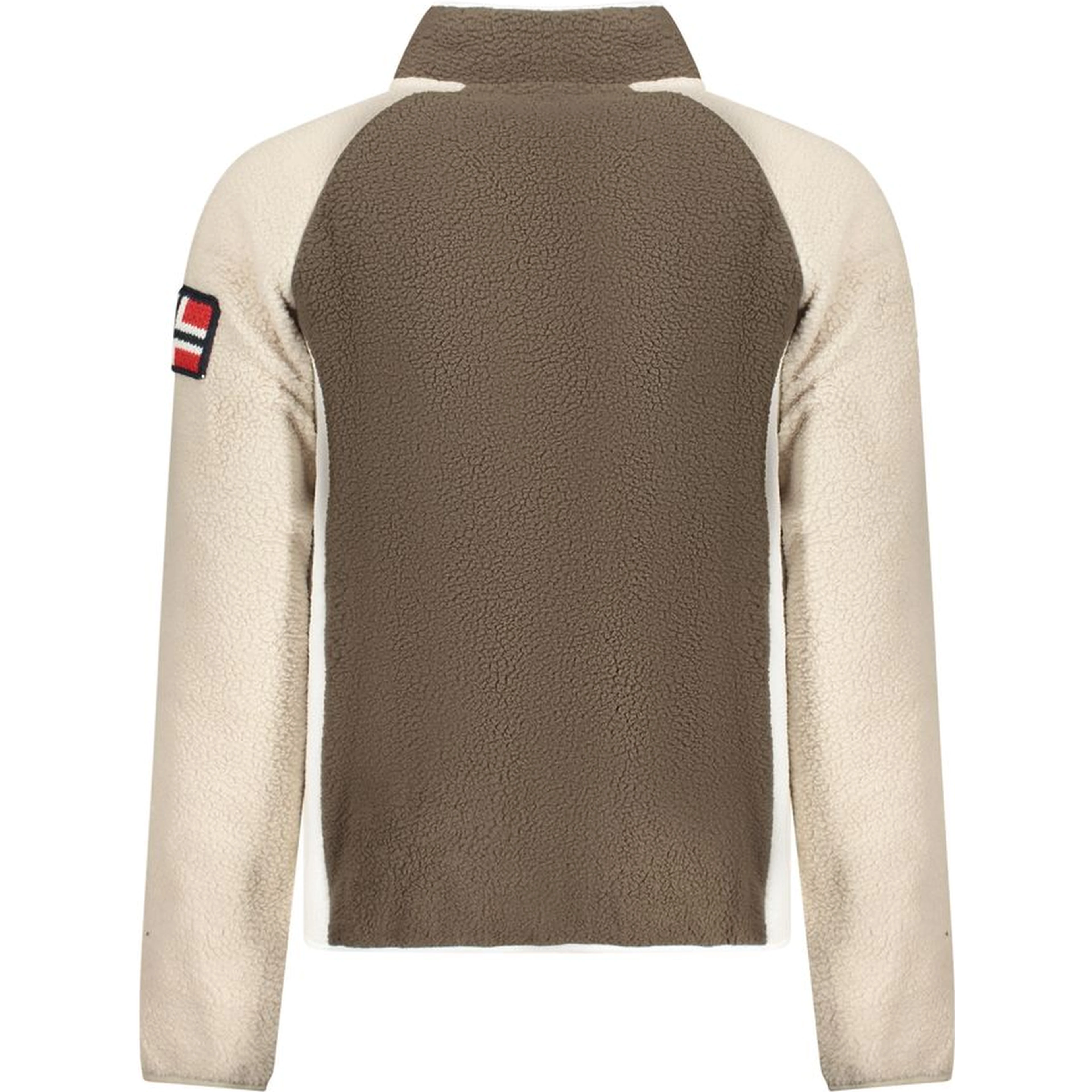 Brown Polyester Men Sweater