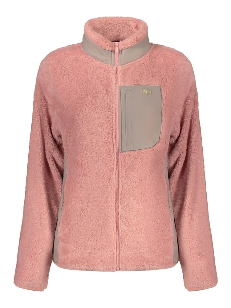 Pink Polyester Women Sweater