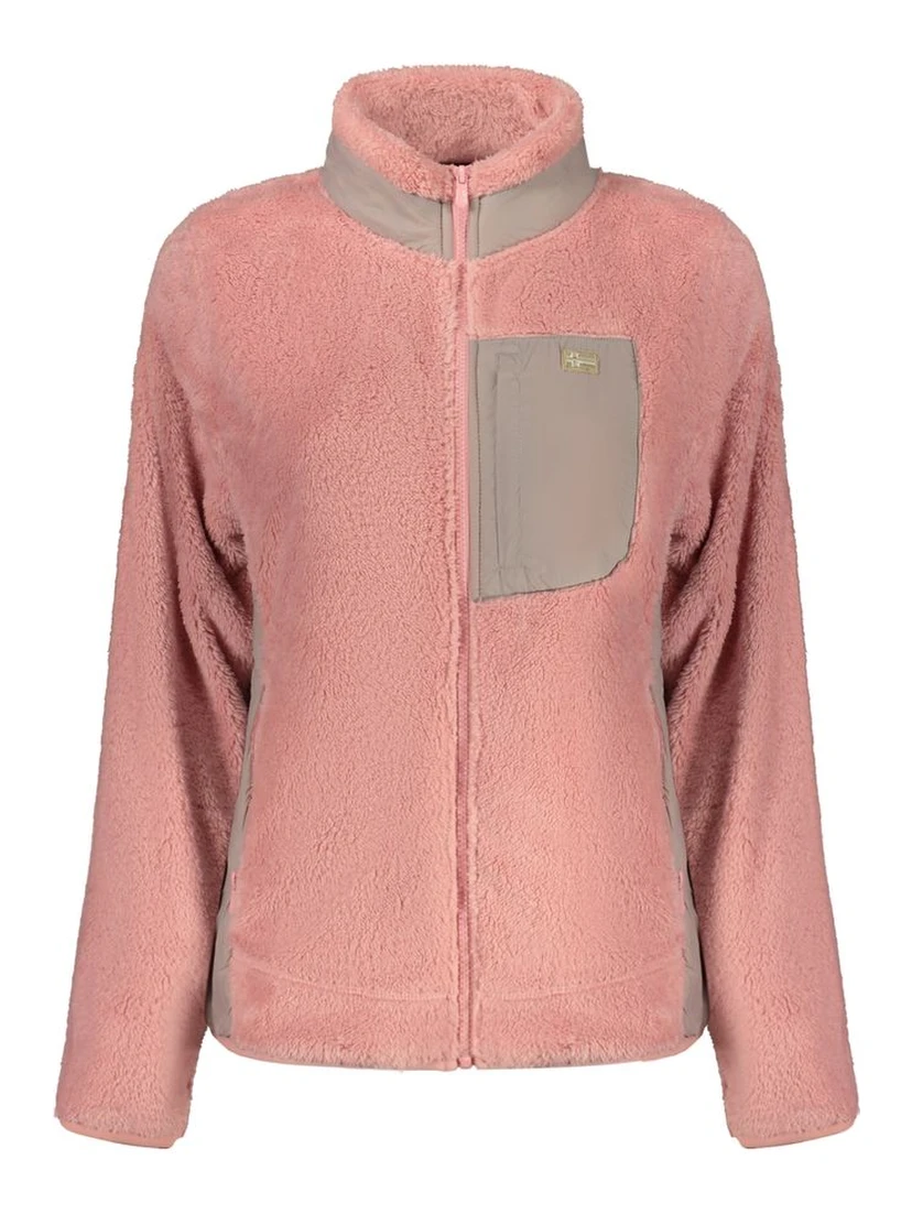 Pink Polyester Women Sweater