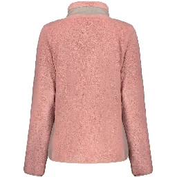 Pink Polyester Women Sweater