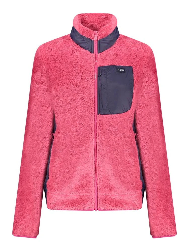 Pink Polyester Women Sweater