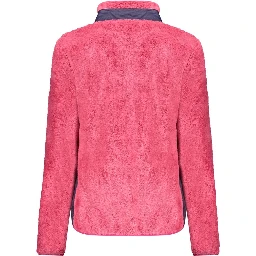 Pink Polyester Women Sweater