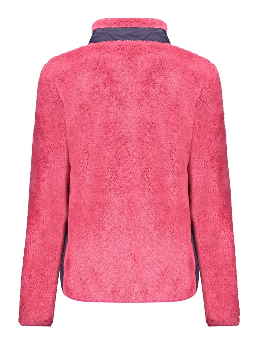 Pink Polyester Women Sweater