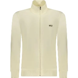 White Cotton Men's Sweater