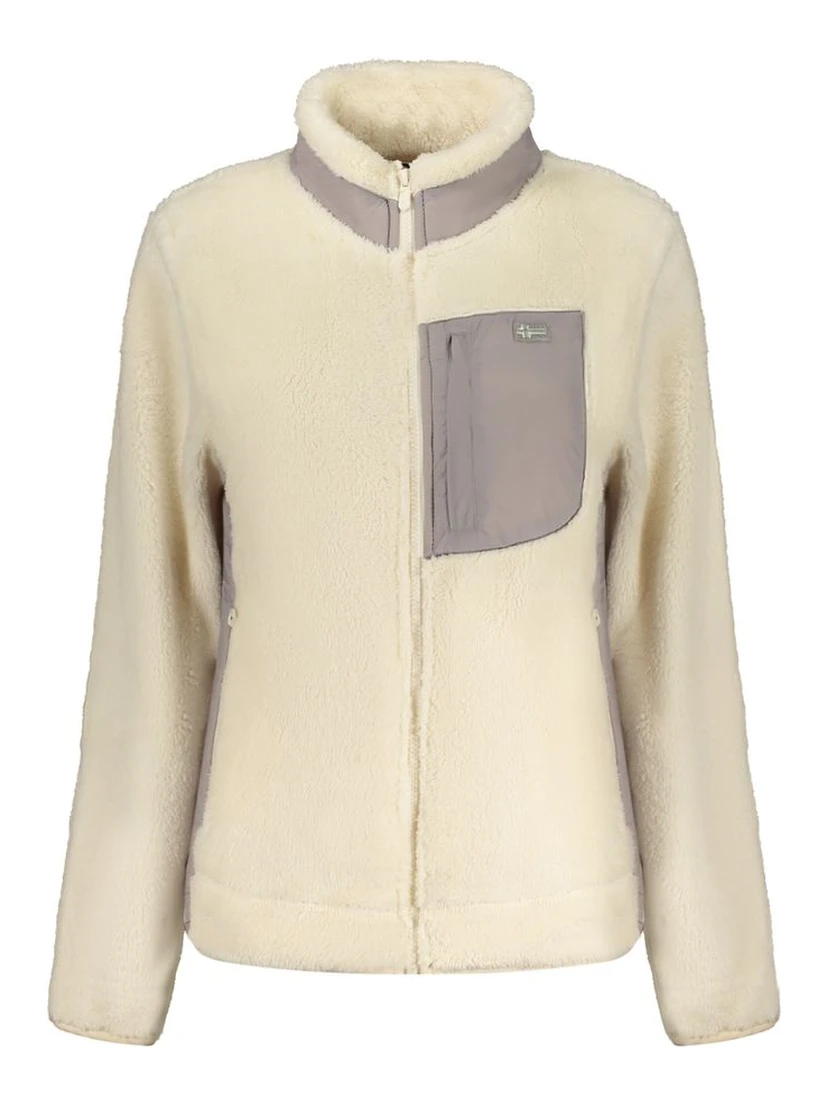 White Polyester Women Sweater