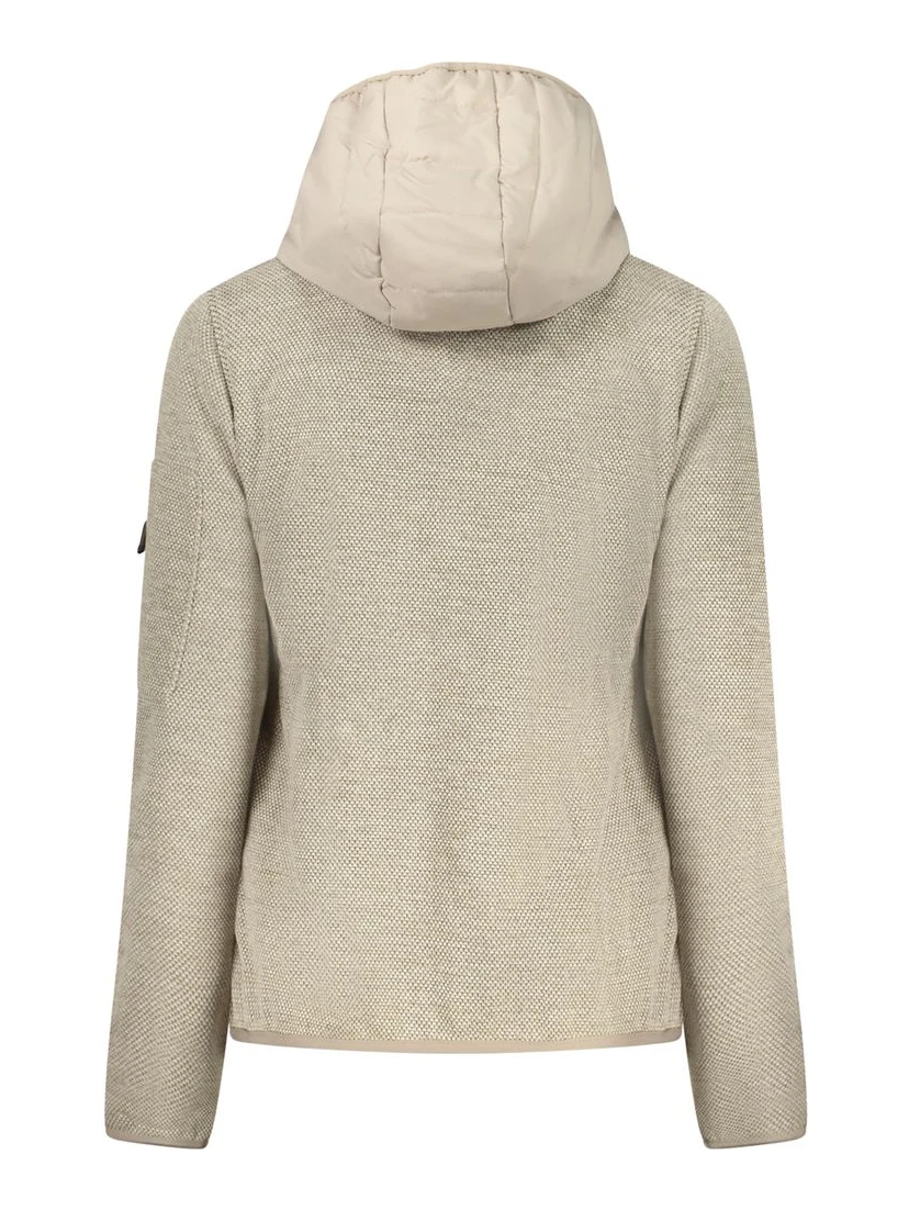 Beige Polyester Women Jacket