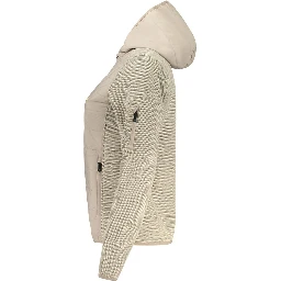 Beige Polyester Women Jacket
