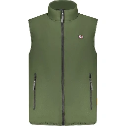 Green Polyester Men's Jacket