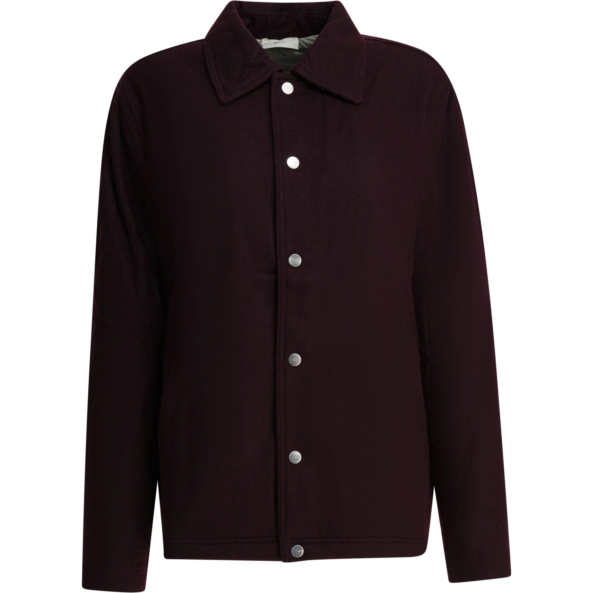 Wool blend overshirt jacket