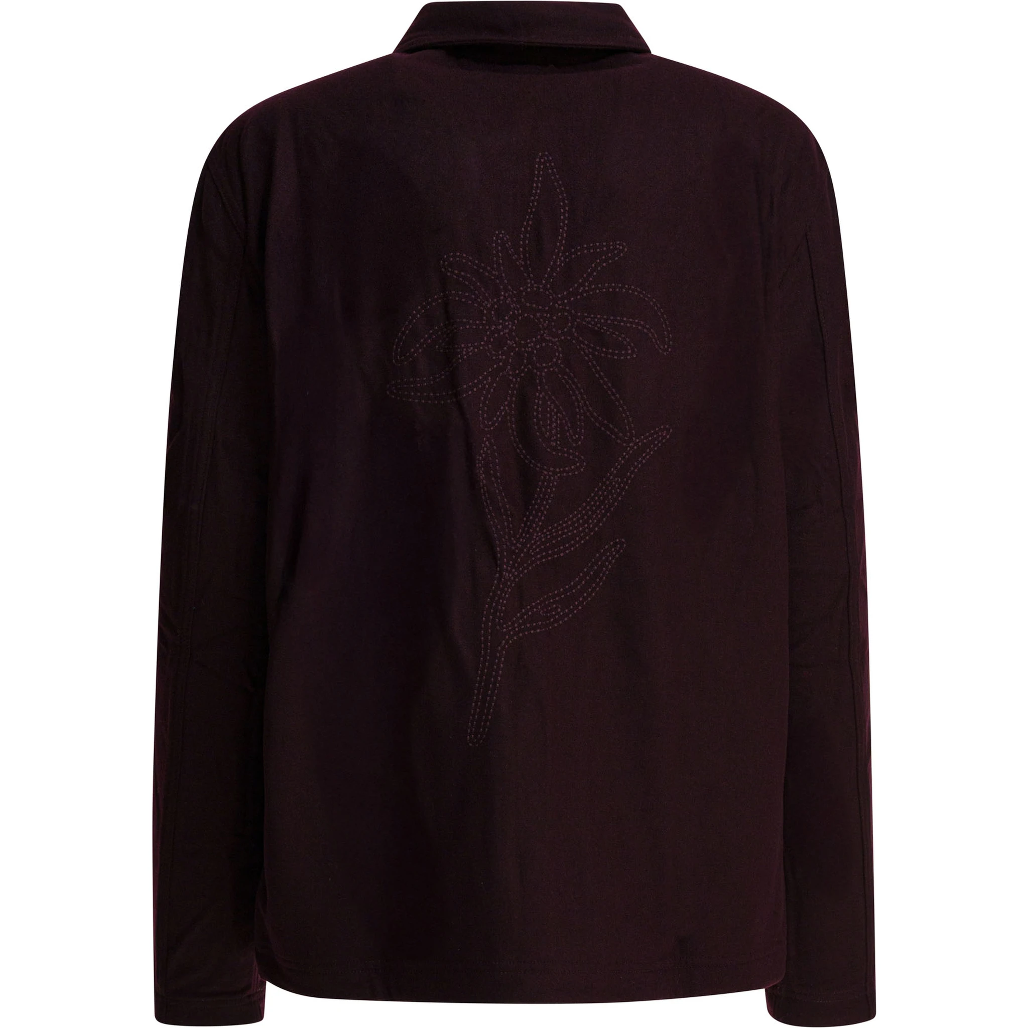 Wool blend overshirt jacket