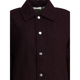 Wool blend overshirt jacket