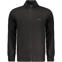 Black Cotton Men's Sweatshirt
