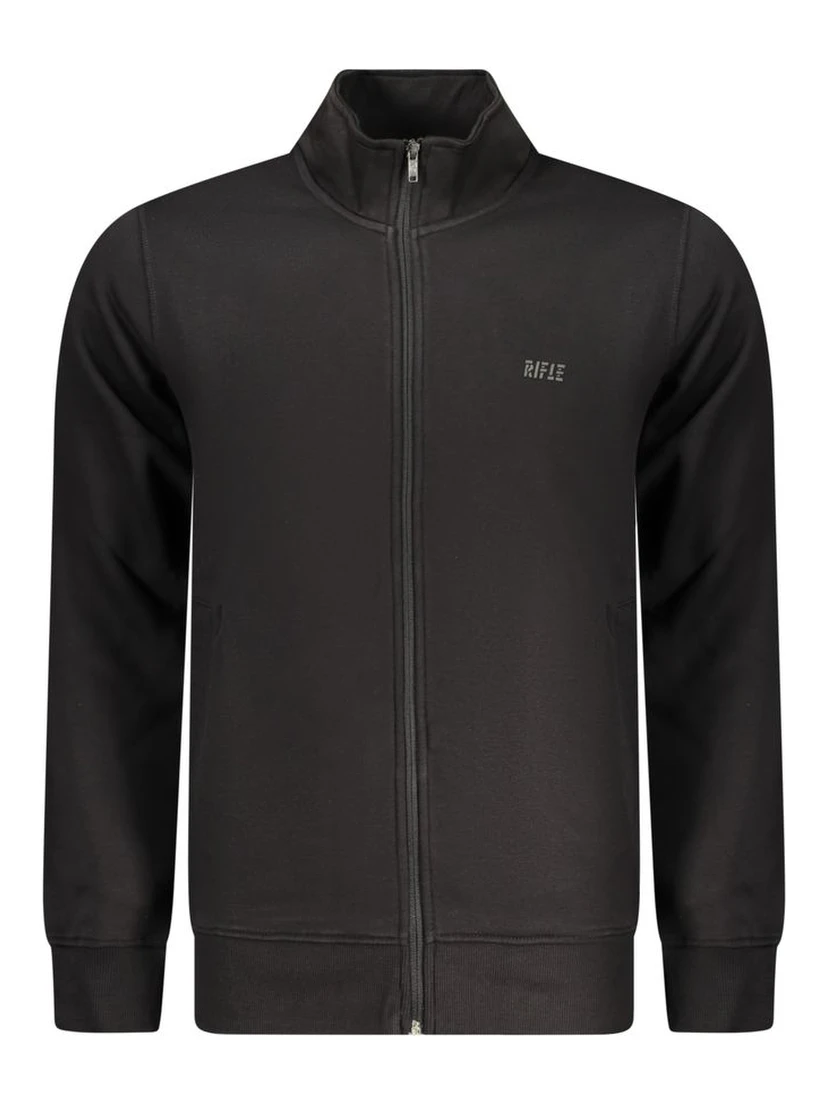 Black Cotton Men's Sweatshirt