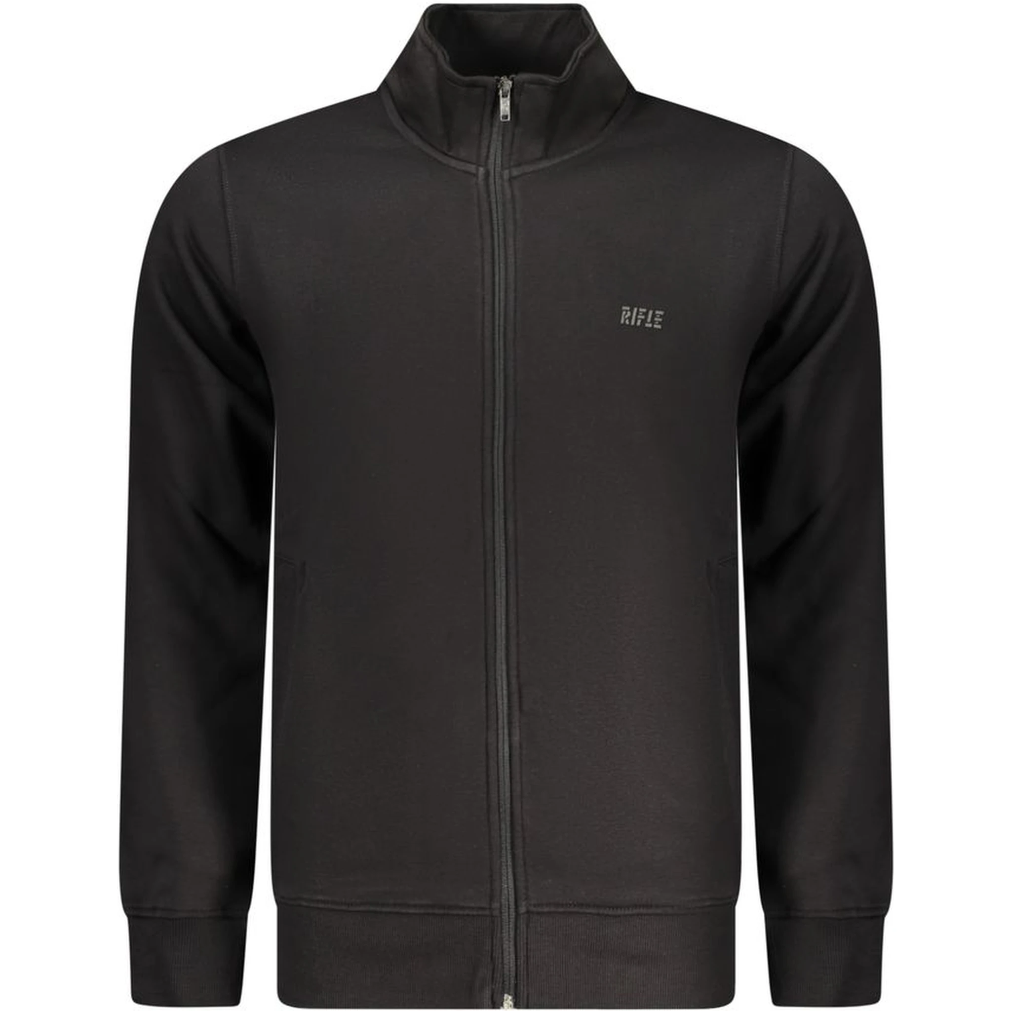 Black Cotton Men's Sweatshirt