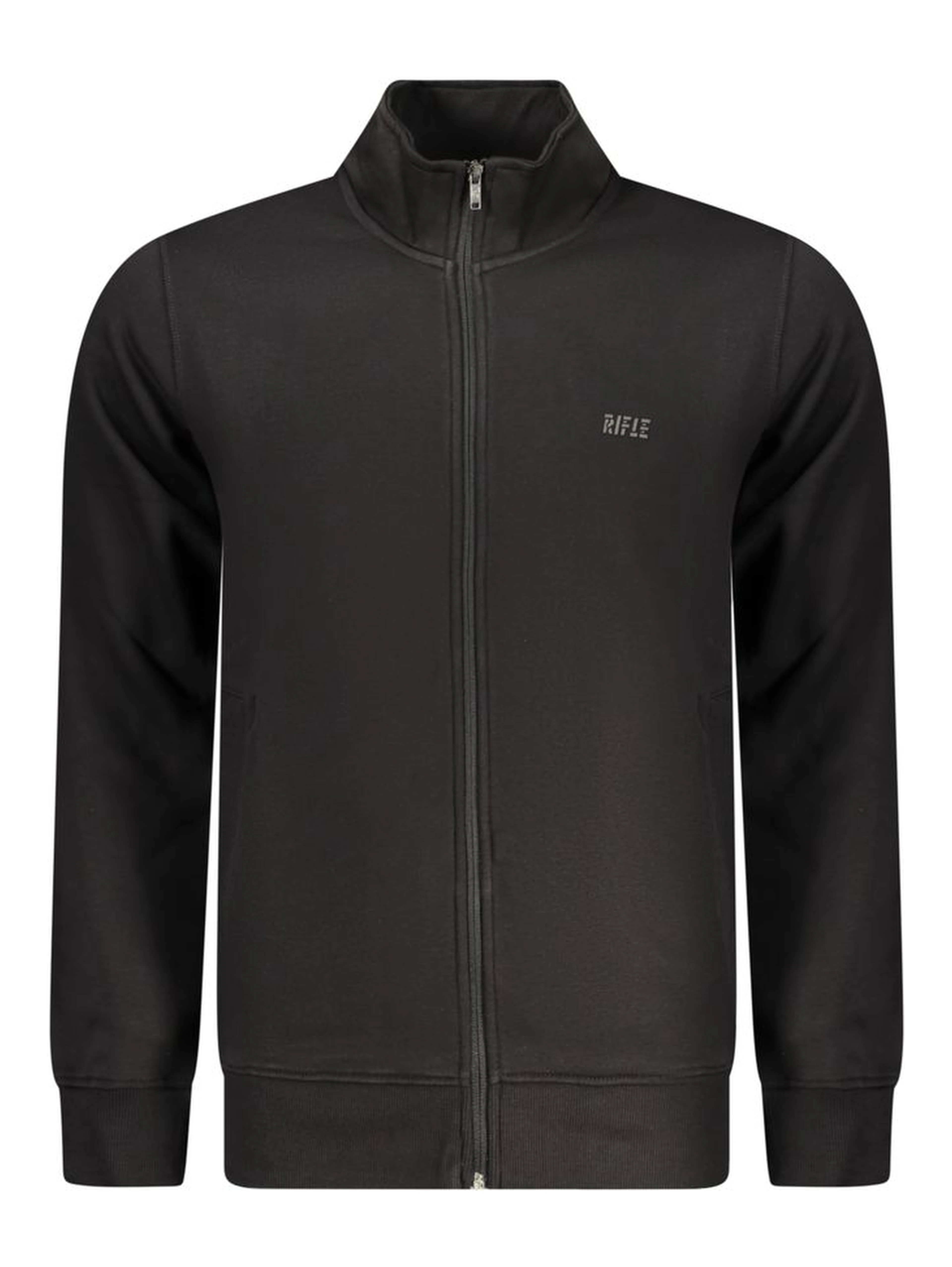 Black Cotton Men's Sweatshirt