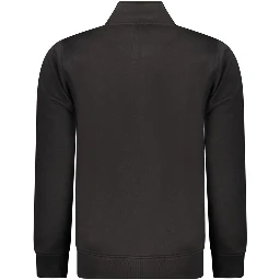 Black Cotton Men's Sweatshirt
