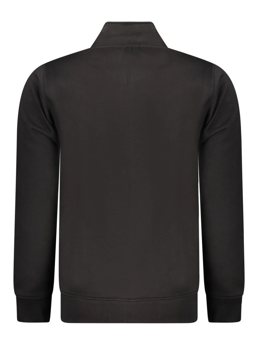Black Cotton Men's Sweatshirt