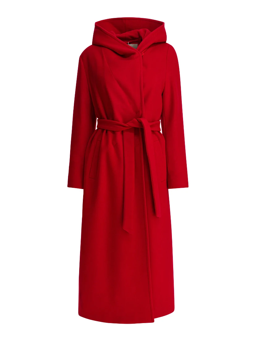 Virgin wool long coat