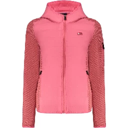 Pink Polyester Women Jacket