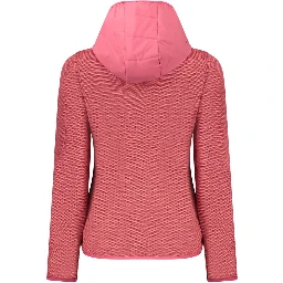 Pink Polyester Women Jacket