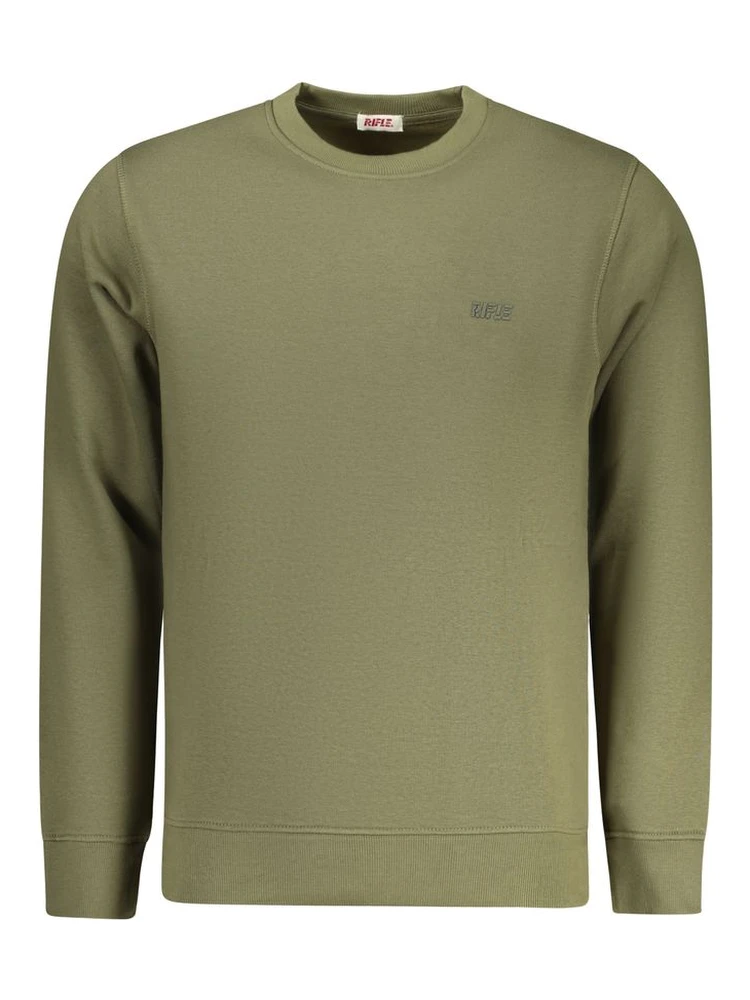 Green Cotton Men Sweater