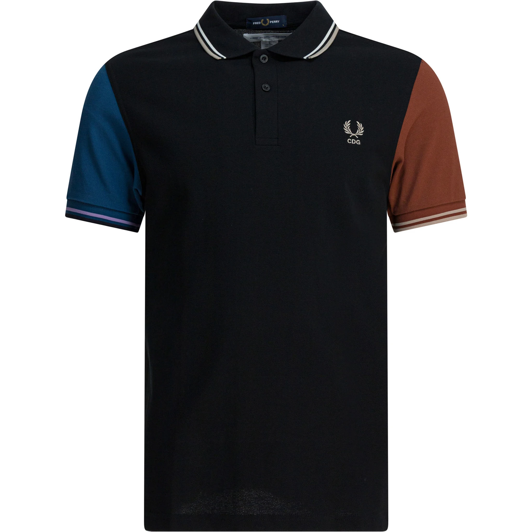"Comme Des Garçons X Fred Perry" button-down polo shirt
