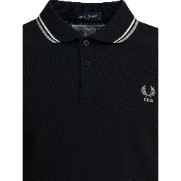 "Comme Des Garçons X Fred Perry" button-down polo shirt