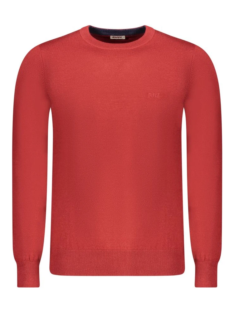 Red Wool Men Sweater