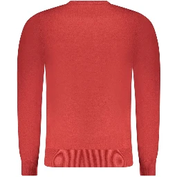 Red Wool Men Sweater