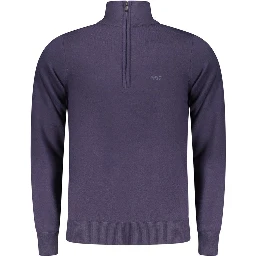 Blue Wool Men Sweater