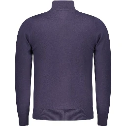 Blue Wool Men Sweater